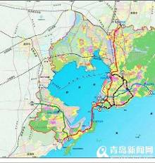 获国家批复的青岛地铁1,2,3,4,6号线线路图
