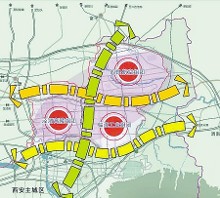 西安渭北工业新区发展规划图市规划局提供