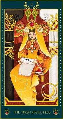 宝灵心塔罗-解惑故事牌   魔术师代表着我们的意识活动中心,女祭司