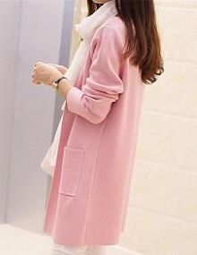 你的秋季韩版毛衣<em>开衫</em>,是需要这样穿的,简单有