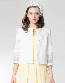 春季完美<em>蕾丝外套</em>搭配,人见人爱!【1】-新闻频