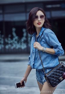 张俪时尚街拍大片 <em>LOB发型</em>清爽自然-新闻频道