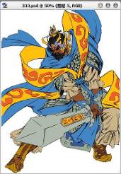 photoshop中卡通人物线稿上色教程-新闻频道