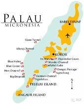帕劳以海底景观闻名于世,是著名的潜水圣地.
