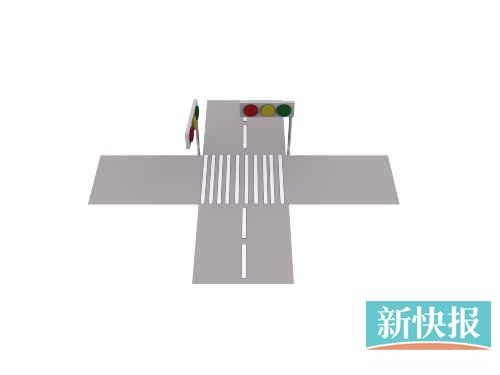 当行人在大德路口过马路的时候,就会遇上解放中路南往北方向右转进入