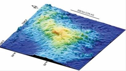 一座面积和整个英国差不多的巨型火山近日在太平洋海底被科学家发现.